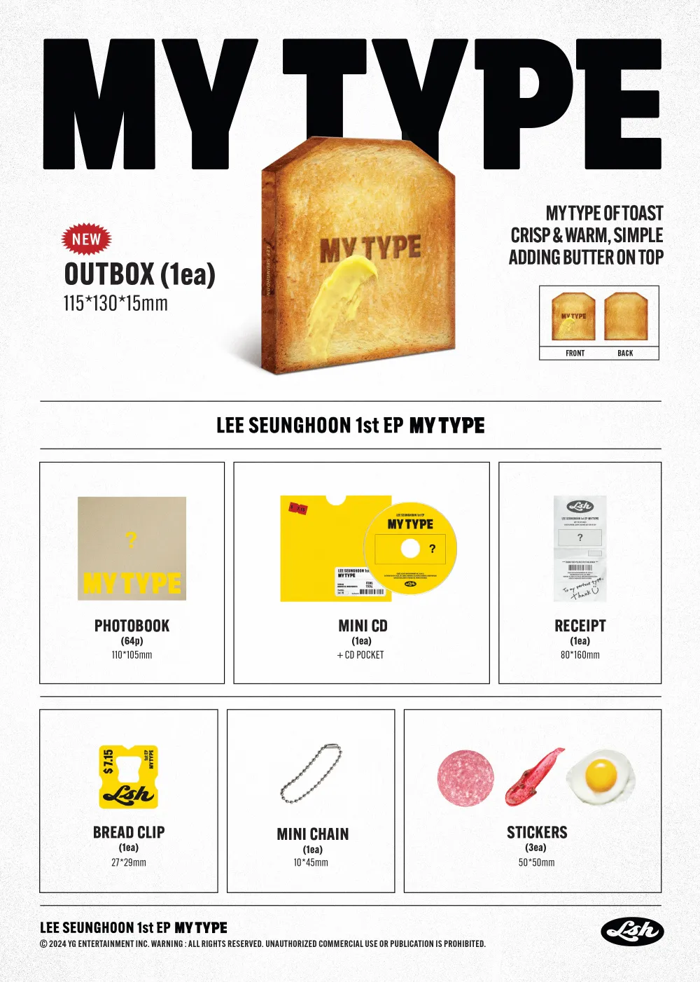 LEE SEUNGHOON (이승훈) - 1st EP  [MY TYPE] 상세 이미지 2