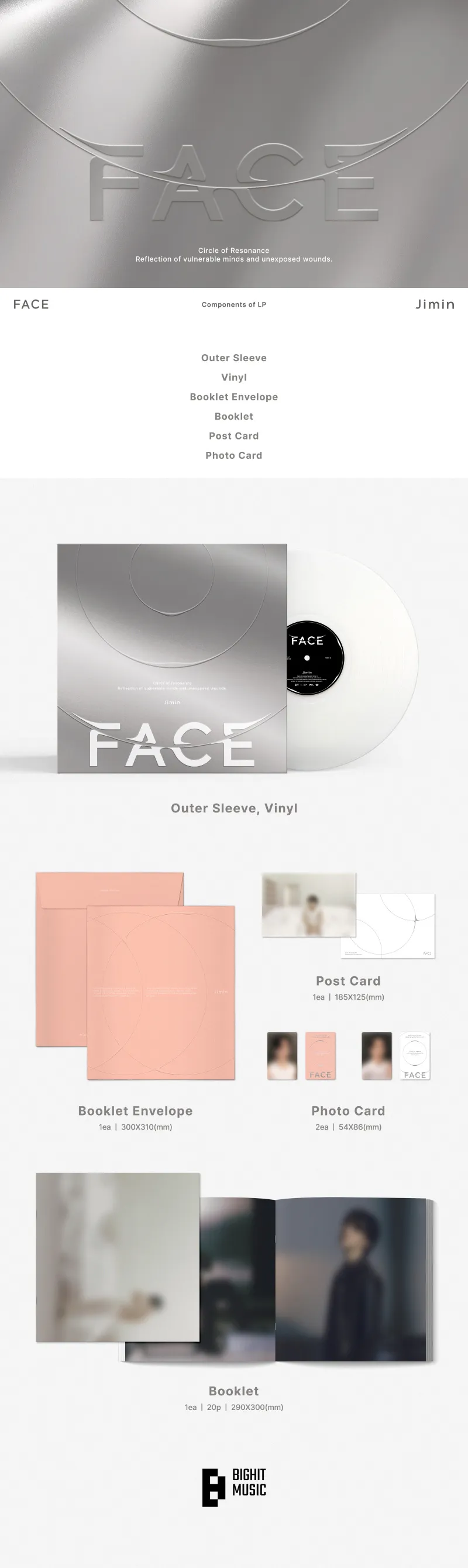 지민 (Jimin) - [FACE] (LP) 2