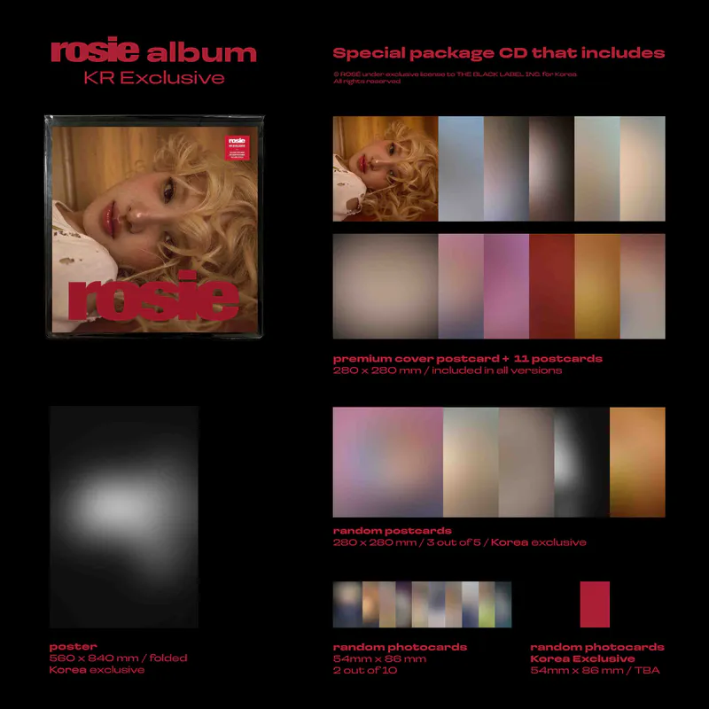 로제 (ROSÉ) - first studio album [rosie] (KR Exclusive) 2