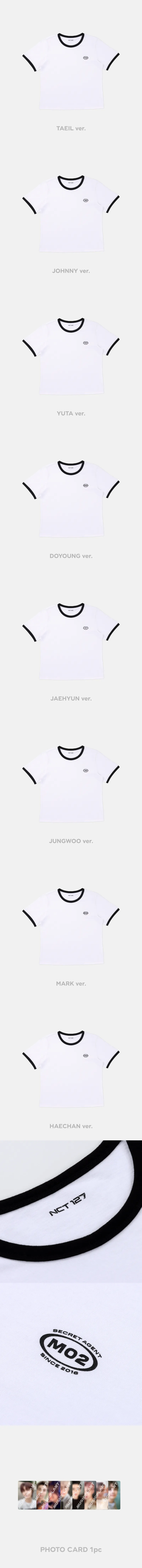 2024 NCT 127 8th ANNIVERSARY FANMEETING [8ECRET INVITATION] MD - T-SHIRT SET 2