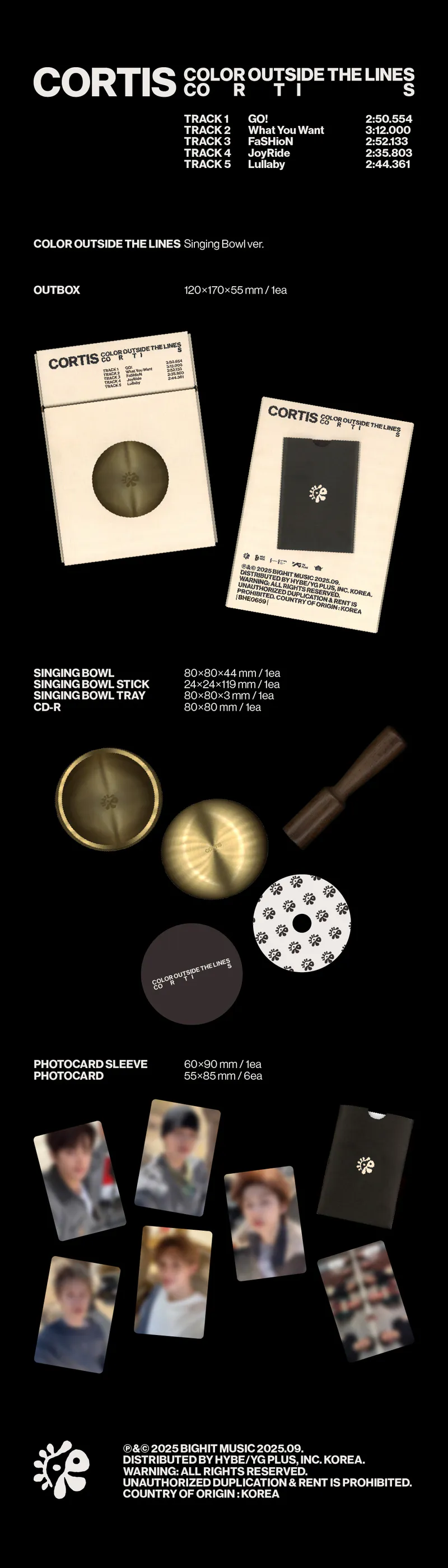 코르티스 (CORTIS) - The 1st EP [COLOR OUTSIDE THE LINES](Singing Bowl ver.) 2