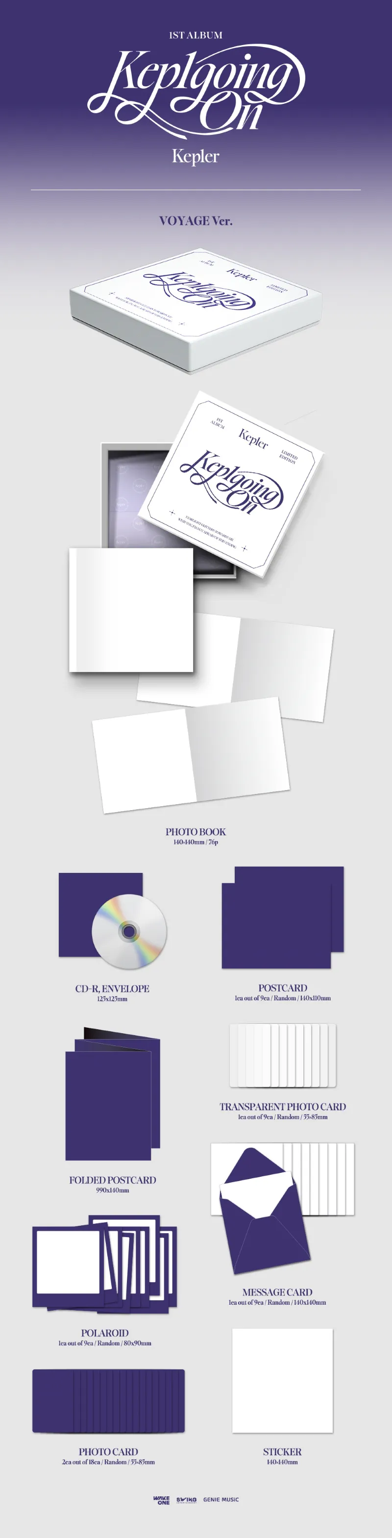 Kep1er (케플러) - 1집 [Kep1going On] (Limited Edition VOYAGE Ver.) 상세 이미지 2