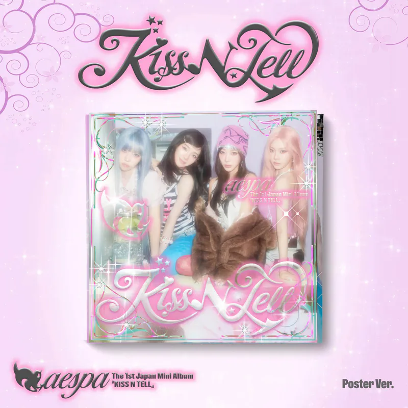 에스파(aespa) - 일본 미니 1집 Kiss N Tell [Poster Ver.] (일본 수입반) 2