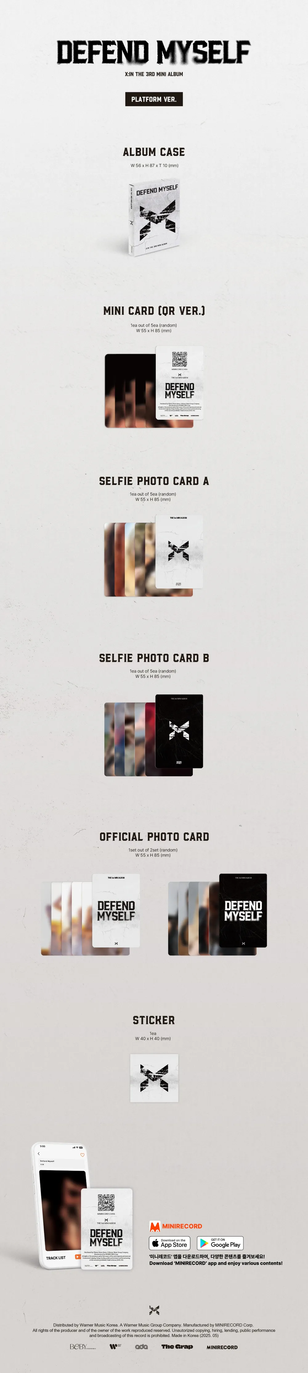X:IN(엑신) - 미니 3집 [Defend Myself] [Photobook platform Ver.] (Platform Ver.) 상세 이미지 2
