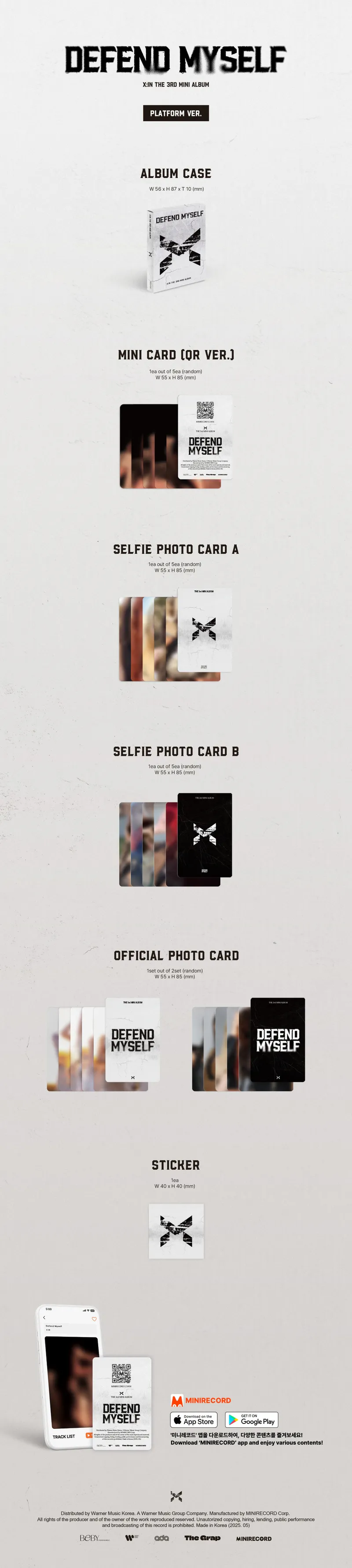 X:IN(엑신) - 미니 3집 [Defend Myself] [Photobook platform Ver.] (Platform Ver.) 2
