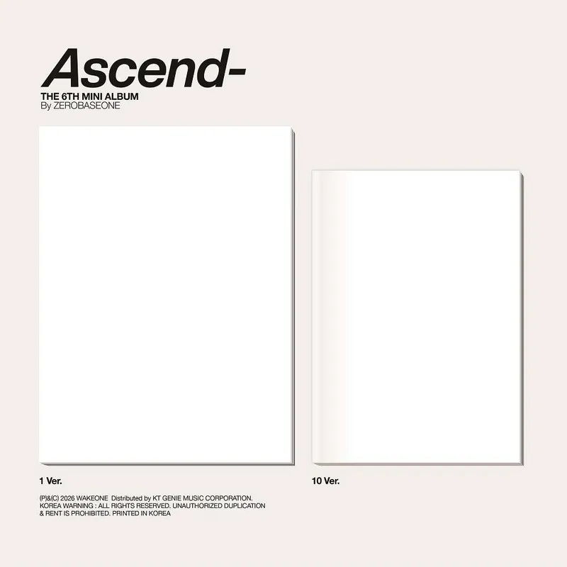 ZEROBASEONE - The 6th Mini Album [Ascend-] Photobook Ver. (1 Ver. & 10 Ver.)