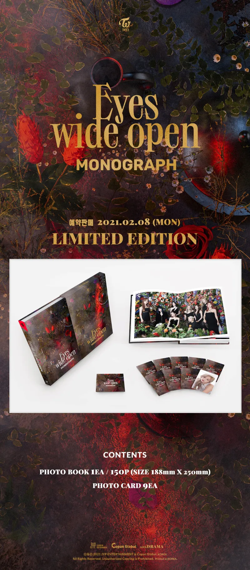 트와이스 (TWICE) - TWICE MONOGRAPH [EYES WIDE OPEN] 상세 이미지 2