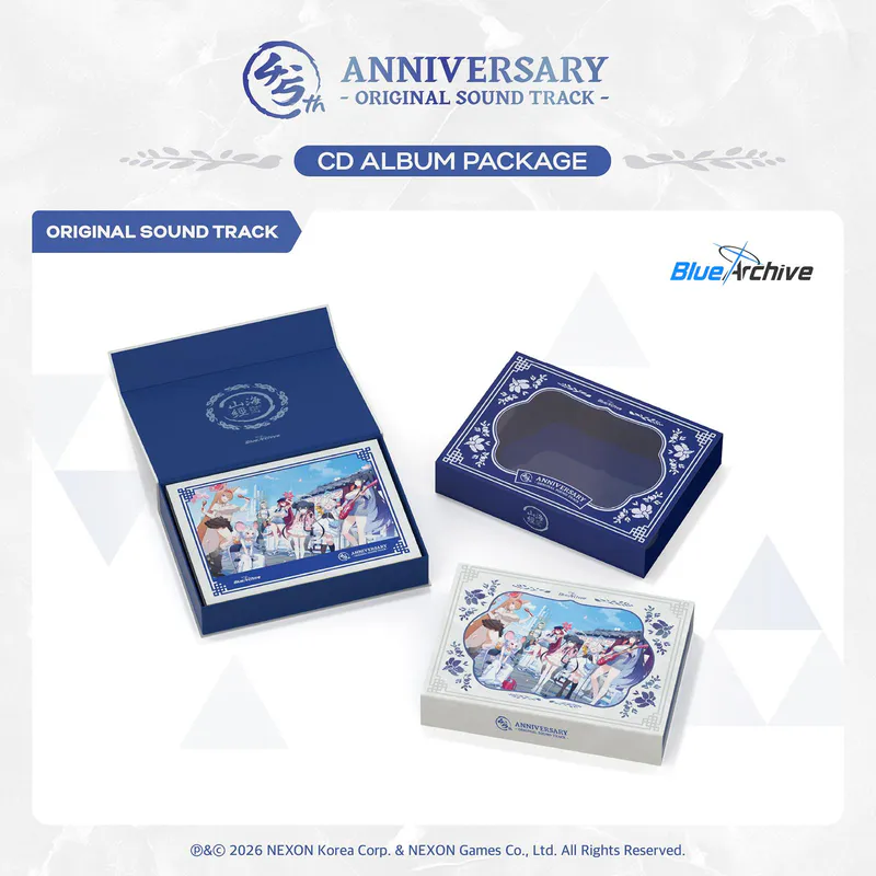 V.A - 블루 아카이브 4.5주년 기념OST CD 앨범 패키지 (BLUE ARCHIVE 4.5th ANNIVERSARY OST – CD ALBUM PACKAGE)