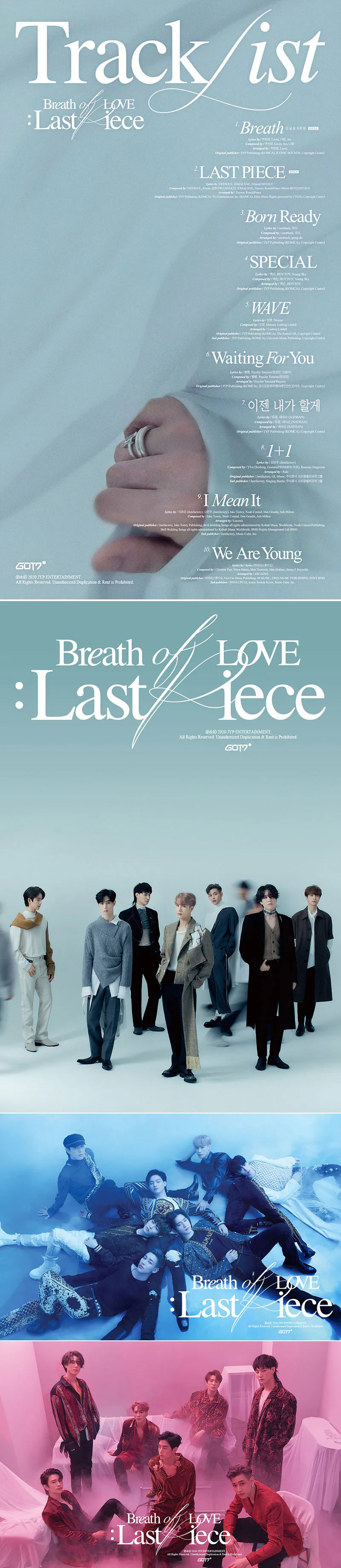 [랜덤] 갓세븐 (GOT7) - 정규4집 [Breath of Love : Last Piece] 상세 이미지 3