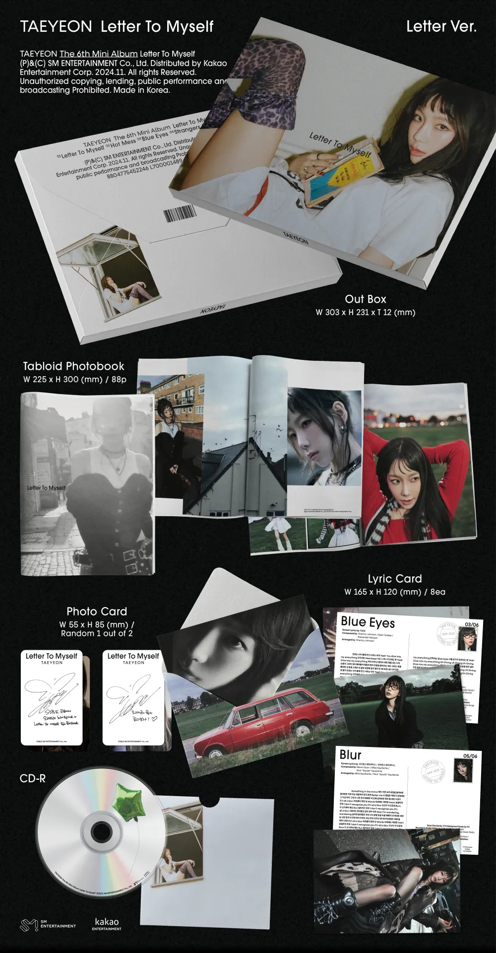 태연 (TAEYEON) - 미니 6집 [Letter To Myself] (Letter Ver.) 상세 이미지 2