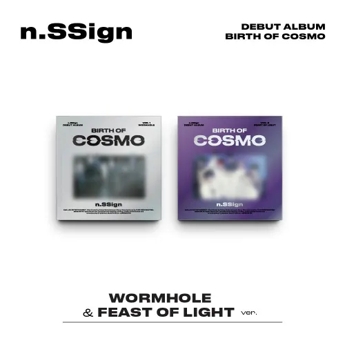 [세트] n.SSign (엔싸인) - DEBUT ALBUM [BIRTH OF COSMO] (웜홀 (WORMHOLE) ver. / 빛의 향연 (FEAST OF LIGHT) ver.)