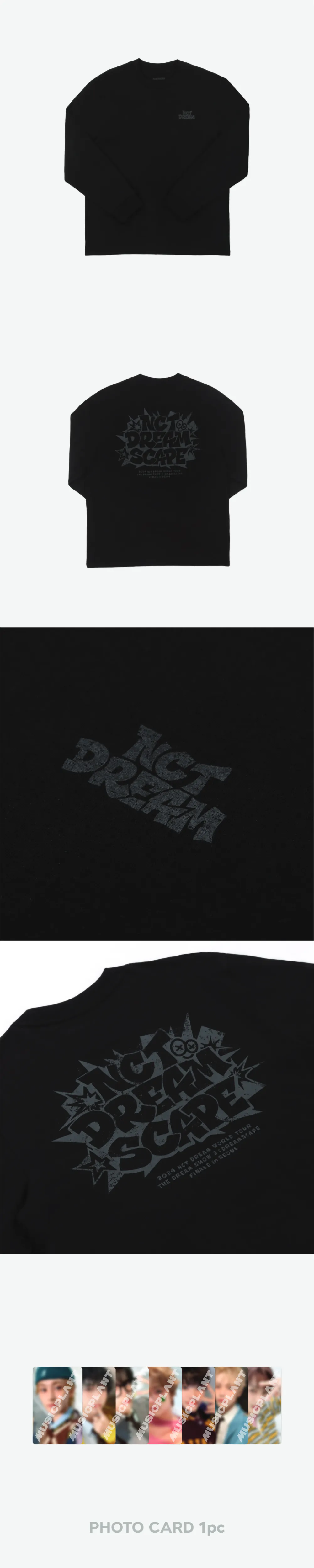2024 NCT DREAM ’THE DREAM SHOW 3 :  DREAMSCAPE‘ FINALE in SEOUL MD - LONG SLEEVE SET (BLACK) 상세 이미지 2