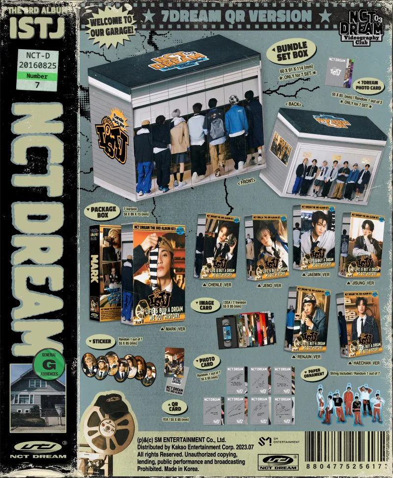 [세트] NCT DREAM (엔시티 드림) - 정규 3집 [ISTJ] (7DREAM QR Ver.)(스마트앨범) 상세 이미지 2