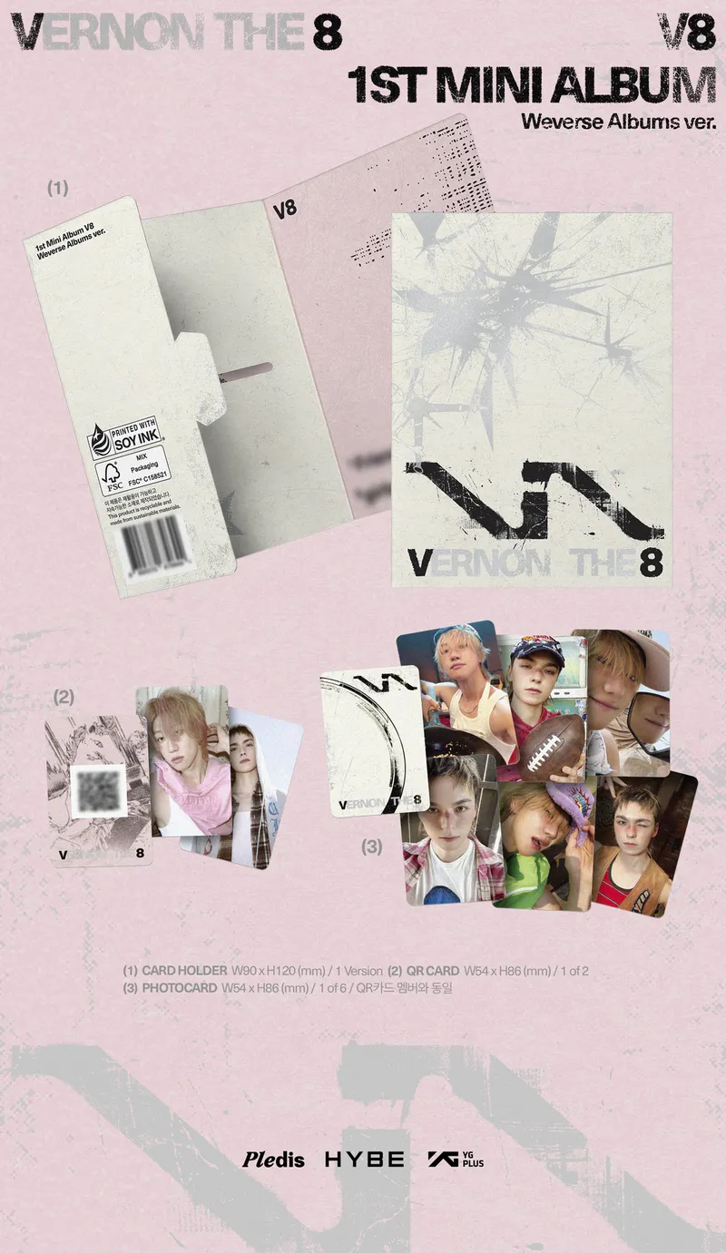 V8 (SEVENTEEN) - 1st Mini Album 'V8' (Weverse Albums ver.) 2