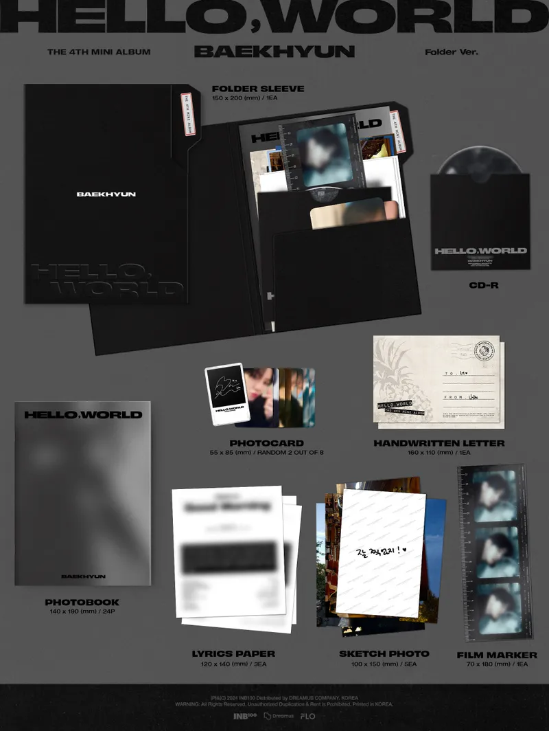 백현 (BAEKHYUN) - 미니 4집 [Hello, World] (Folder Ver.) 2