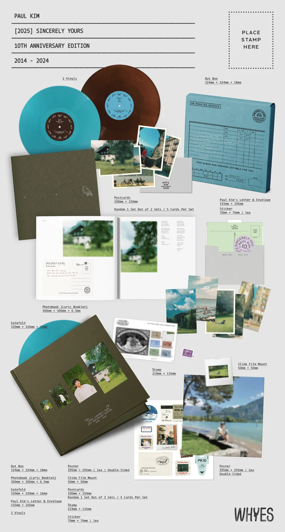 폴킴 (Paul Kim) - [Sincerely yours] (10th Anniversary Edition) (LP) 상세 이미지 3