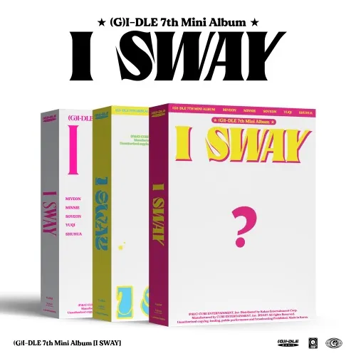 [랜덤] (여자)아이들 ((G)-IDLE) - 미니 7집 [I SWAY] (Wind Ver. / Wave Ver. / Beat Ver.)