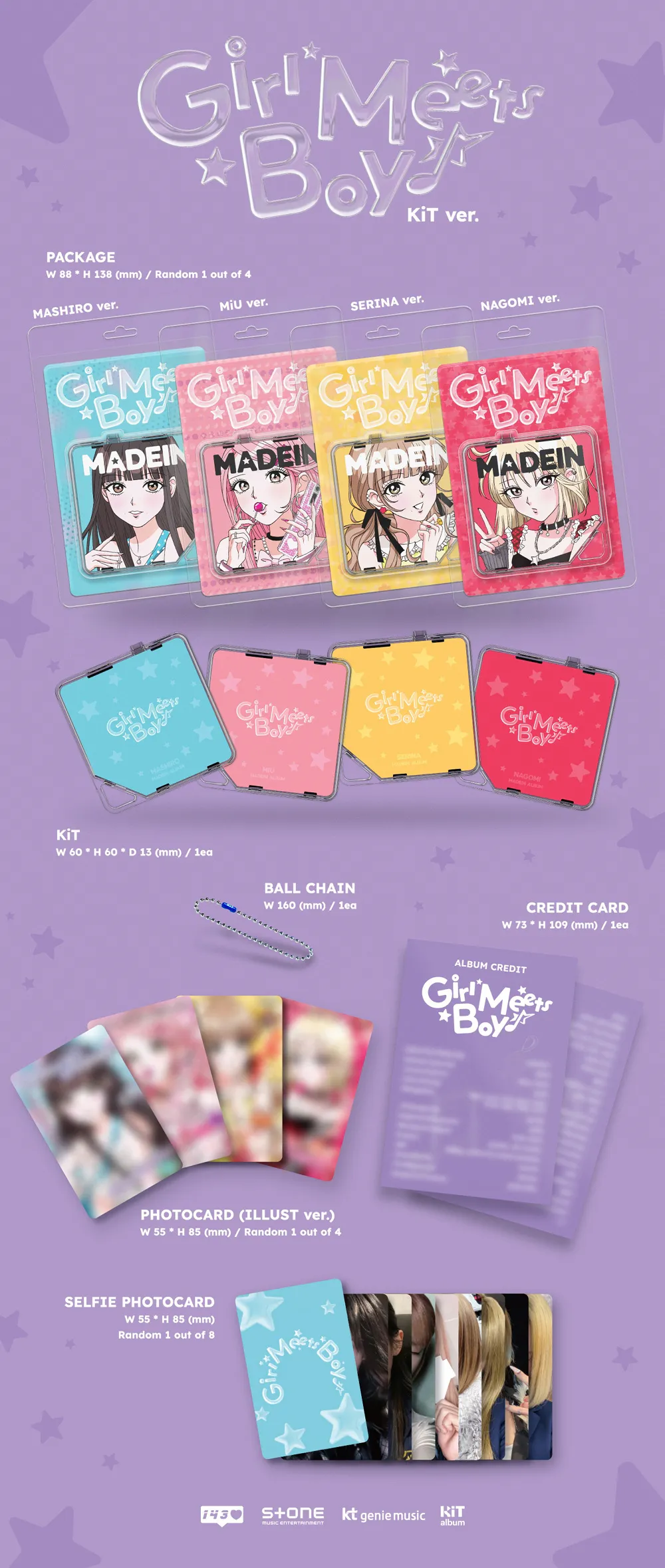 [세트] MADEIN(메이딘) - [Girl Meets Boy] (KiT Ver.) 상세 이미지 2