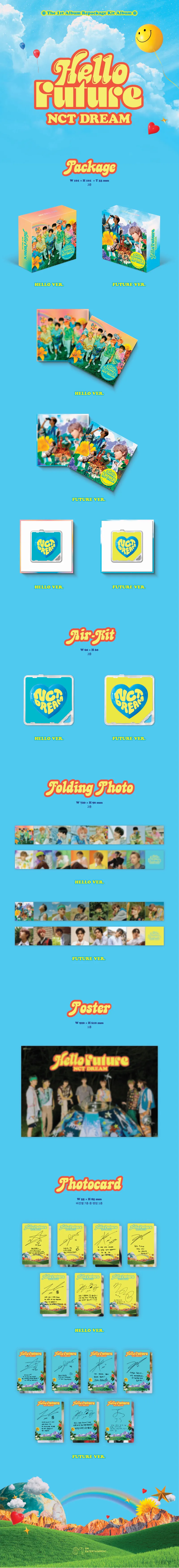 [랜덤] NCT DREAM (엔시티 드림) - 정규1집 리패키지 [Hello Future] (KiT Ver.) 2