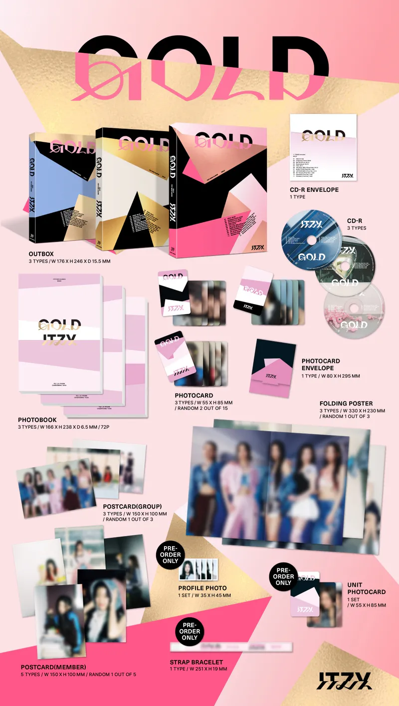 [랜덤] ITZY (있지) - [GOLD] (STANDARD VER.) 2