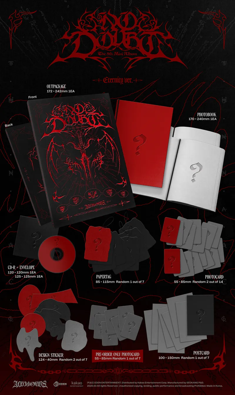 ALL(H)OURS(올아워즈) - FIFTH MINI ALBUM [NO DOUBT] (ETERNITY ver.) 2