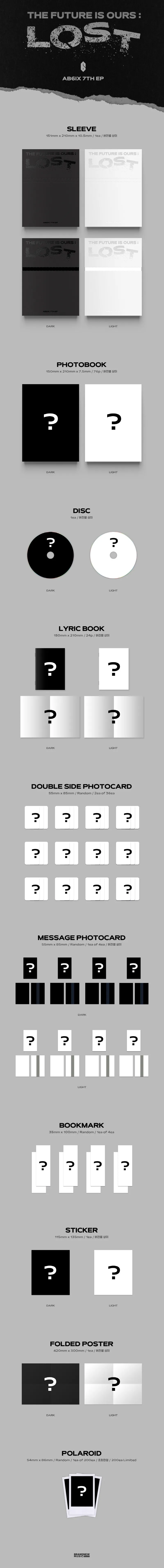 AB6IX (에이비식스) - 7TH EP [THE FUTURE IS OURS : LOST] (LIGHT Ver.) 2