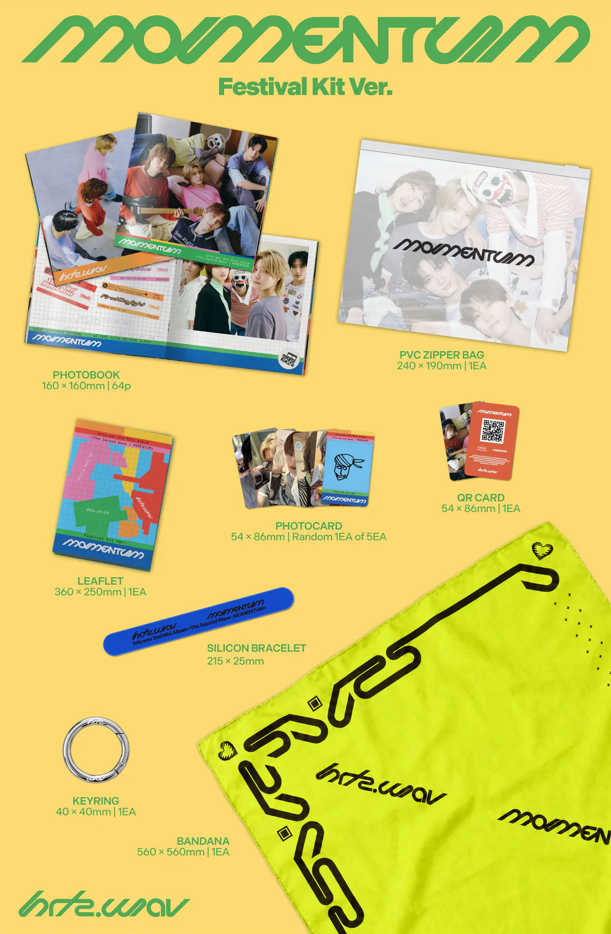 hrtz.wav(하츠웨이브) - 미니 2집 [The Second Wave : MOMENTUM] (Festival Kit Ver.) 상세 이미지 2