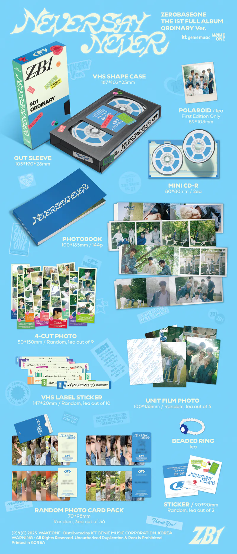 [랜덤] ZEROBASEONE - THE 1ST FULL ALBUM [NEVER SAY NEVER] PHOTOBOOK Ver.(ICON & ORDINARY) 3