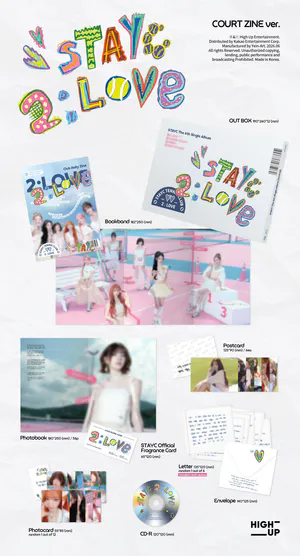 [랜덤] STAYC(스테이씨) - 싱글 6집 [2:LOVE] (COURT ZINE ver. / PLAYER PROFILE ver.)