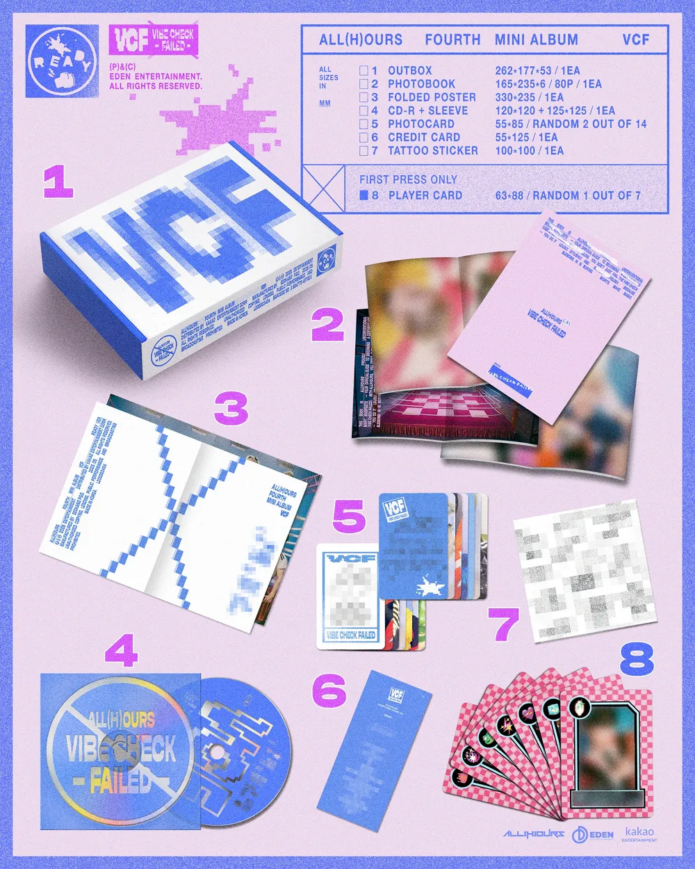 ALL(H)OURS(올아워즈) - 미니 4집 [VCF] (READY ver.) 상세 이미지 2