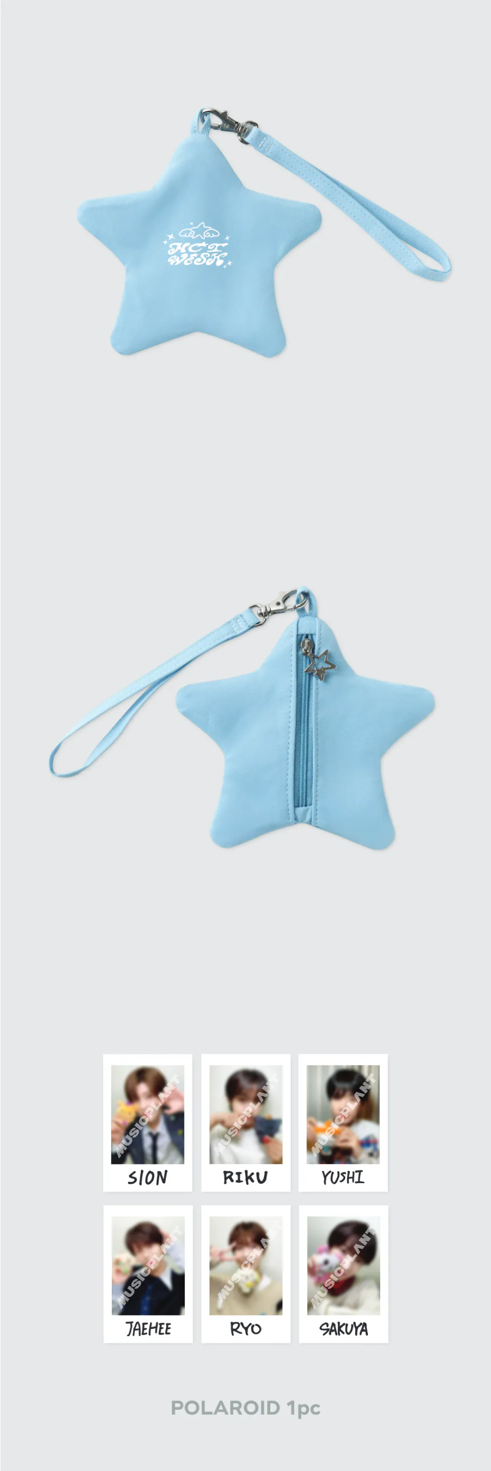 2024 NCT WISH 'LET’S GO STEADY' 2nd OFFICIAL MD - POUCH + POLAROID SET 상세 이미지 2