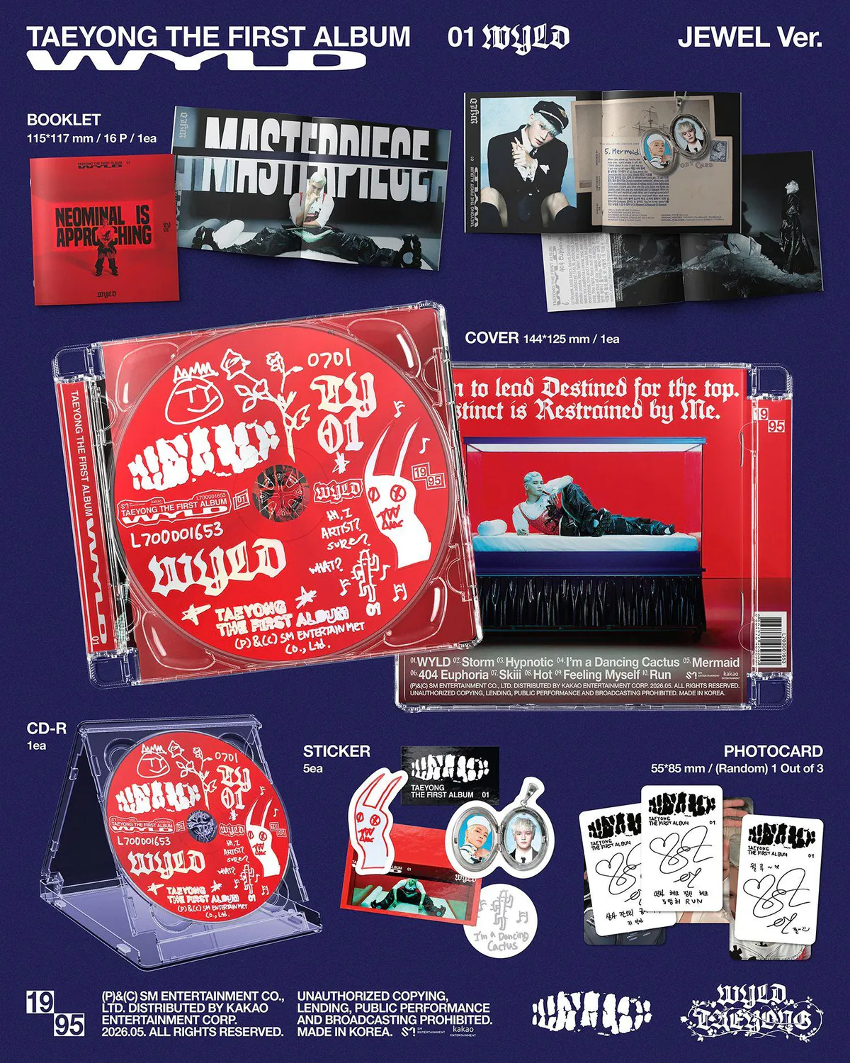 태용 - 2ND MINI ALBUM 정규 1집 [WYLD] (Jewel Case Ver.) 상세 이미지 2