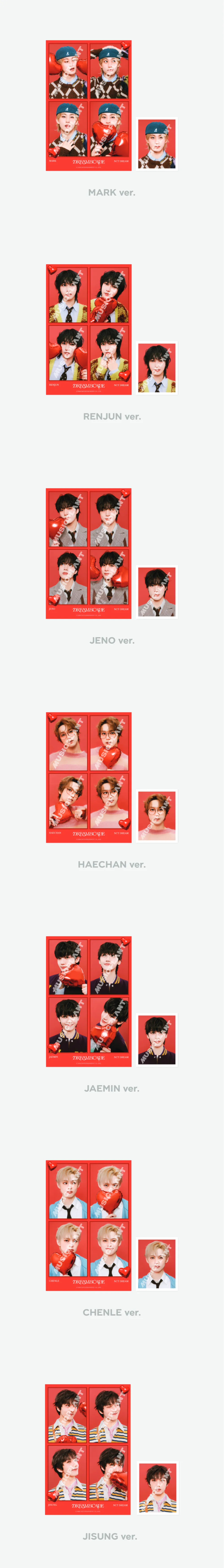 2024 NCT DREAM ’THE DREAM SHOW 3 :  DREAMSCAPE‘ FINALE in SEOUL MD - 4 CUT + ID PHOTO SET 상세 이미지 2