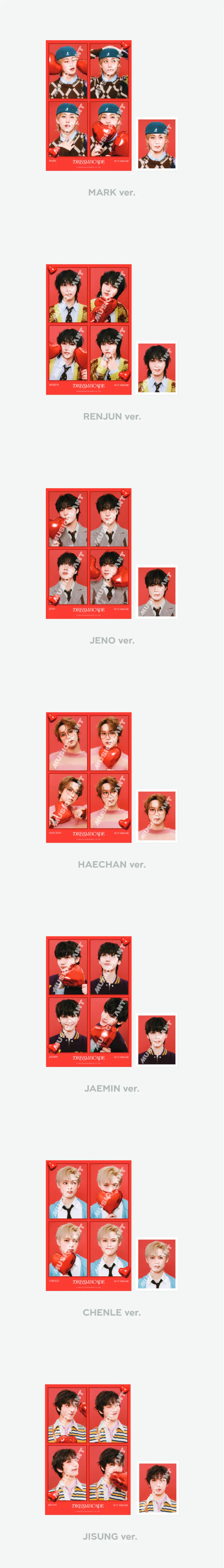 2024 NCT DREAM ’THE DREAM SHOW 3 :  DREAMSCAPE‘ FINALE in SEOUL MD - 4 CUT + ID PHOTO SET 2