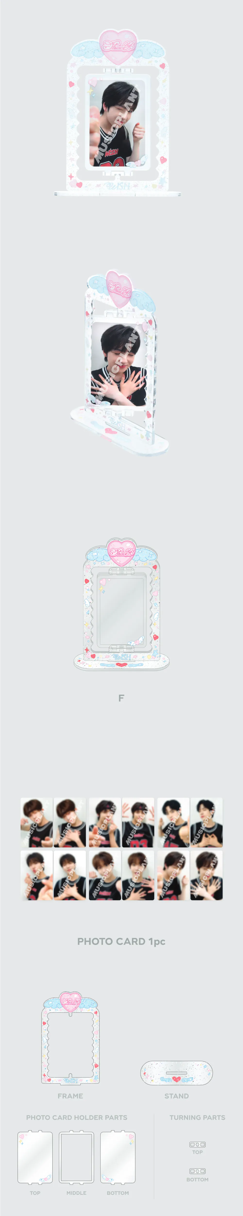 2024 NCT WISH 'LET’S GO STEADY' 2nd OFFICIAL MD - ACRYLIC TURNING STAND SET 상세 이미지 2
