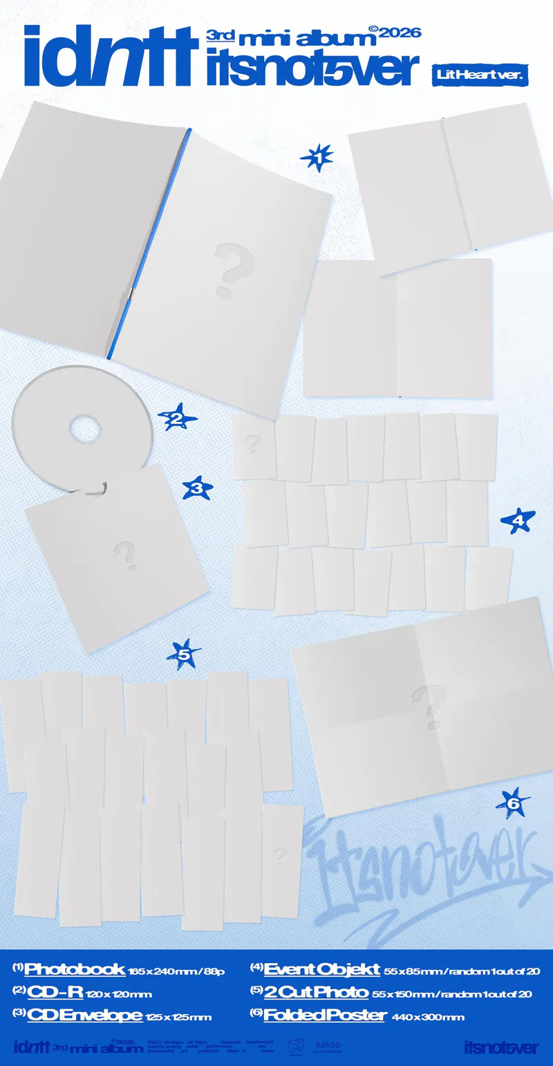 idntt(아이덴티티) - [itsnotover] (CD) (Lit Heart ver.) 2