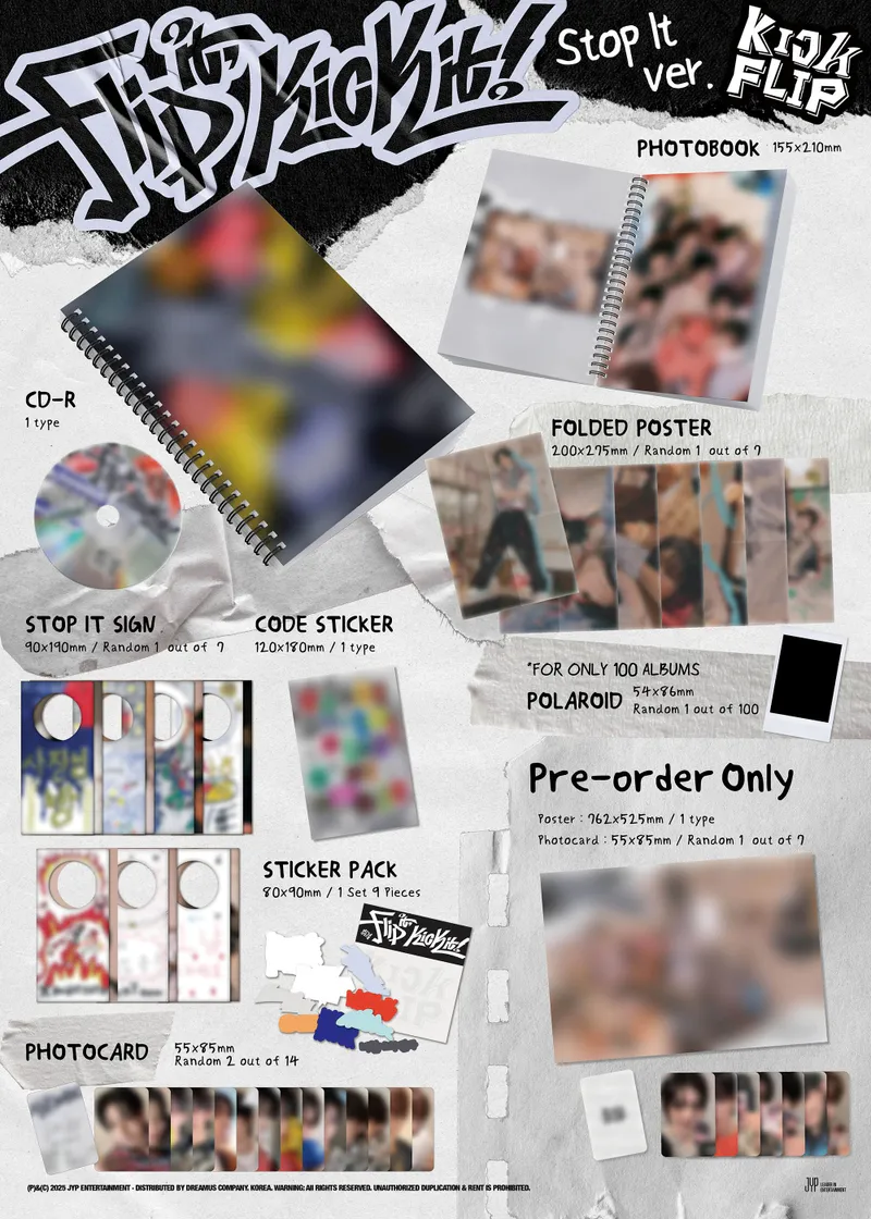 [랜덤] KickFlip (킥플립) - 미니 1집 [Flip it, Kick it!] (On Board ver. / Stop it ver.) 2
