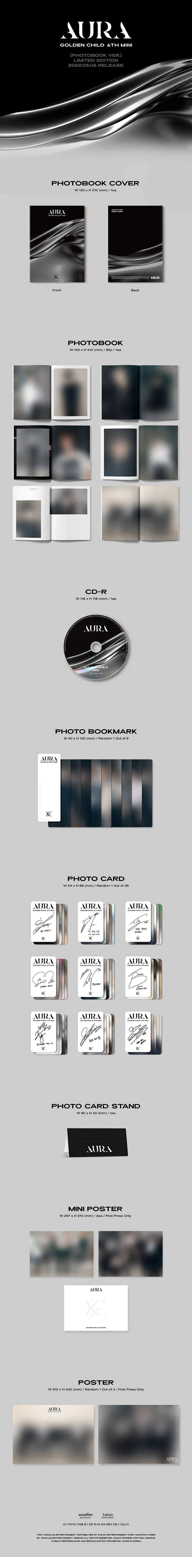 골든차일드 (Golden Child) - 미니6집 [AURA] (Photobook ver.) (Limited Edition) 상세 이미지 2