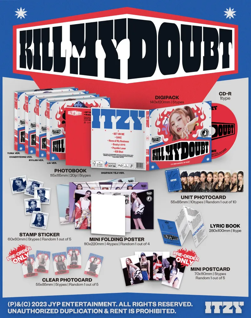 [랜덤] ITZY (있지) - 미니 7집 [KILL MY DOUBT] (DIGIPACK) 2