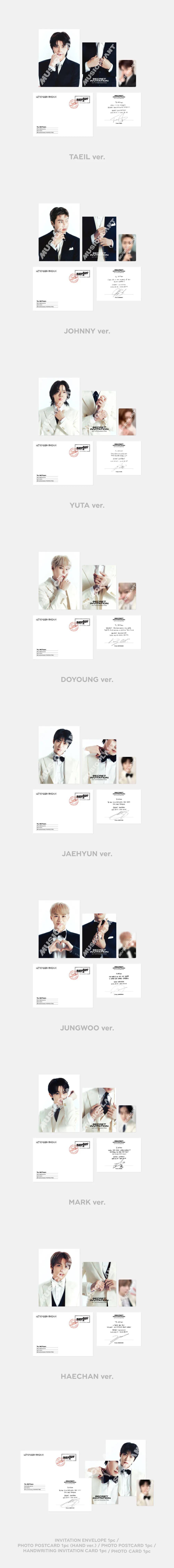 2024 NCT 127 8th ANNIVERSARY FANMEETING [8ECRET INVITATION] MD - INVITATION SET 상세 이미지 2
