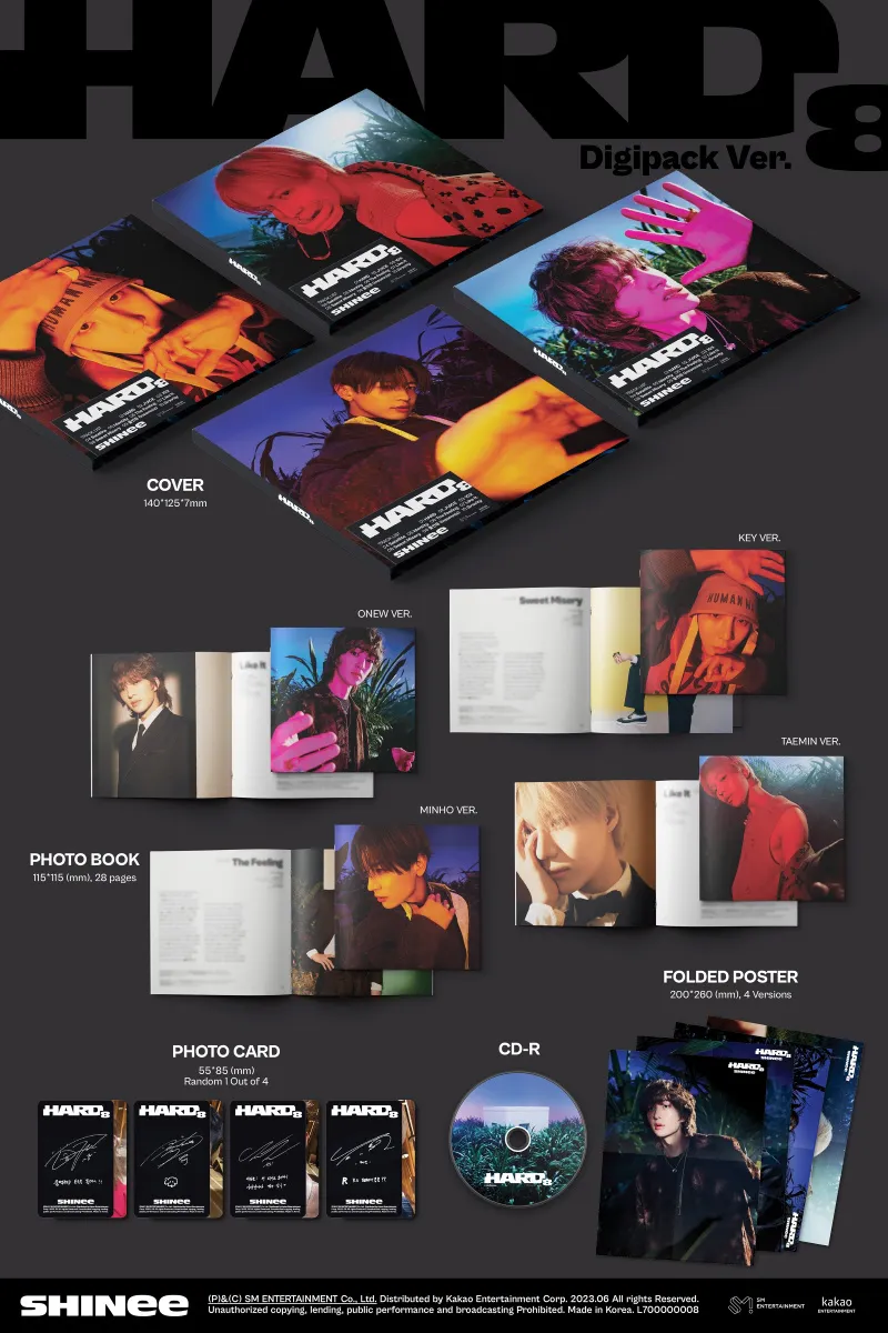 [랜덤] 샤이니 (SHINee) - 정규 8집 [HARD] (Digipack Ver.) 상세 이미지 2