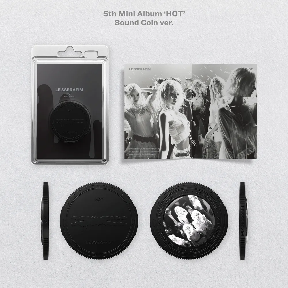 르세라핌 (LE SSERAFIM) - 5th Mini Album 'HOT'  (Sound Coin ver.) 상세 이미지 2
