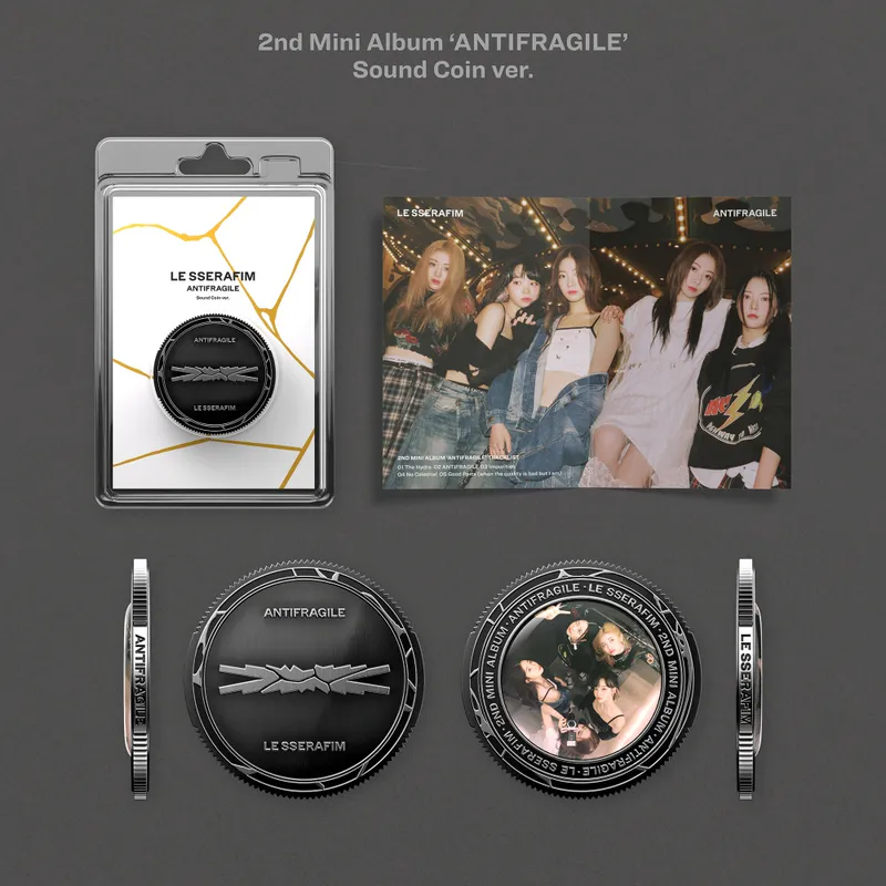 르세라핌 (LE SSERAFIM) - 2nd Mini Album 'ANTIFRAGILE' (Sound Coin ver.) 2