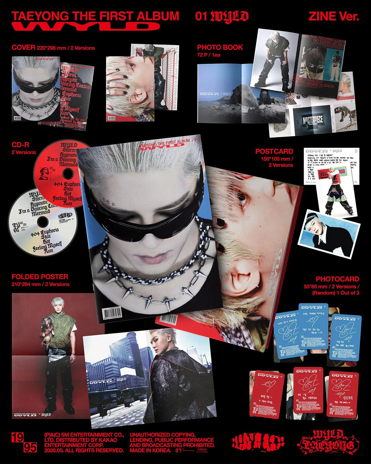 태용 - 2ND MINI ALBUM 정규 1집 [WYLD] (Zine Ver.) 상세 이미지 2