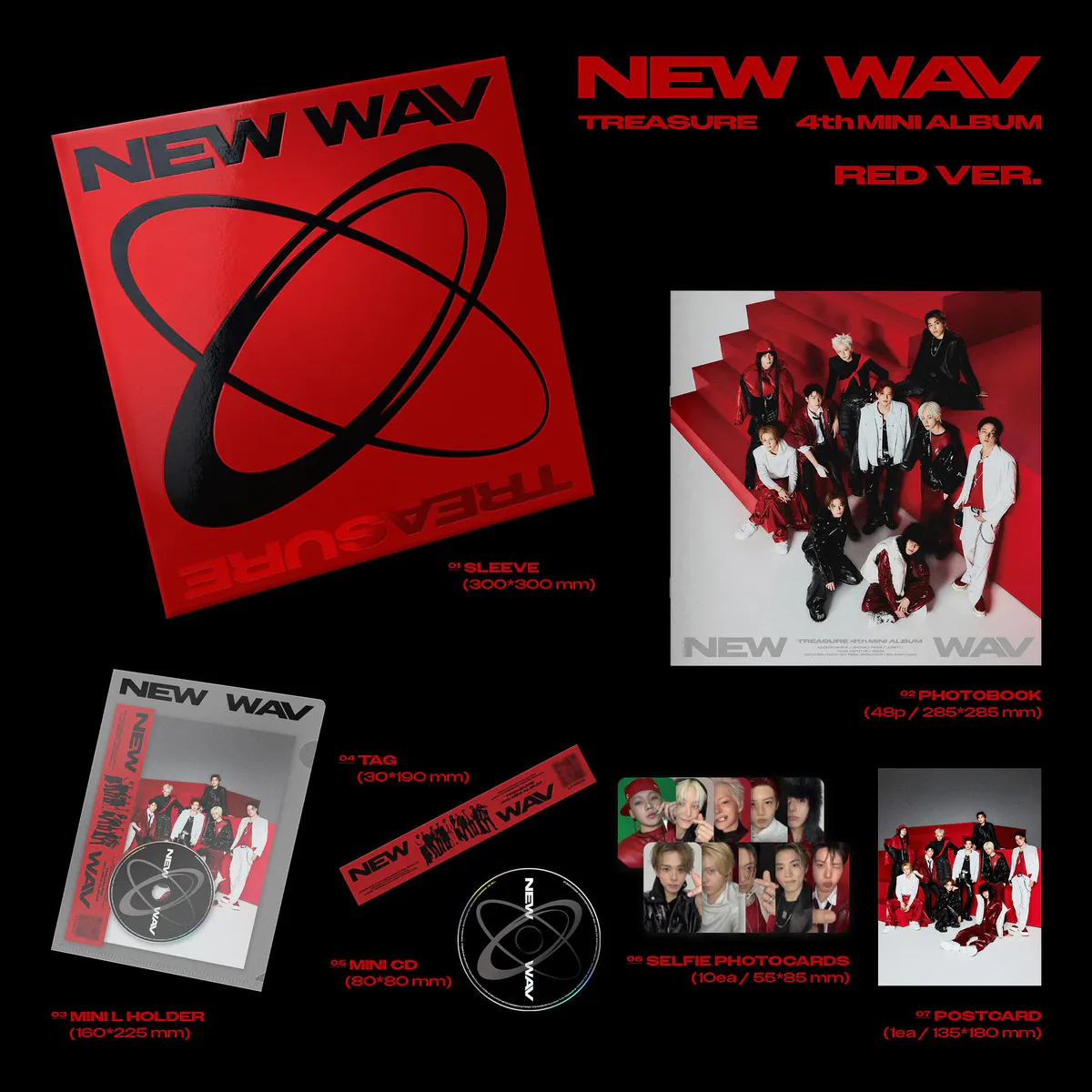 TREASURE - 4th MINI ALBUM [NEW WAV] RED VER. 상세 이미지 7