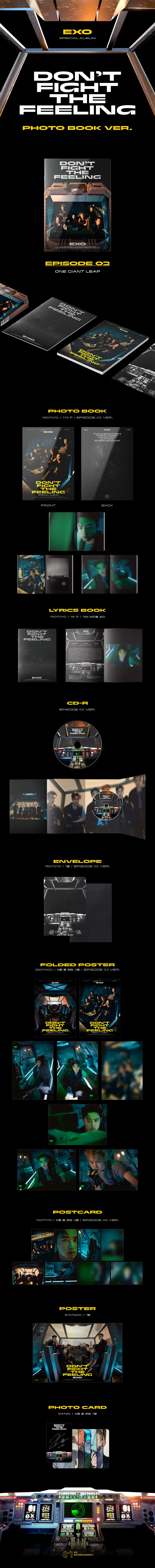 EXO (엑소) - 스페셜 [DON’T FIGHT THE FEELING] (Photo Book Ver.2) 상세 이미지 2