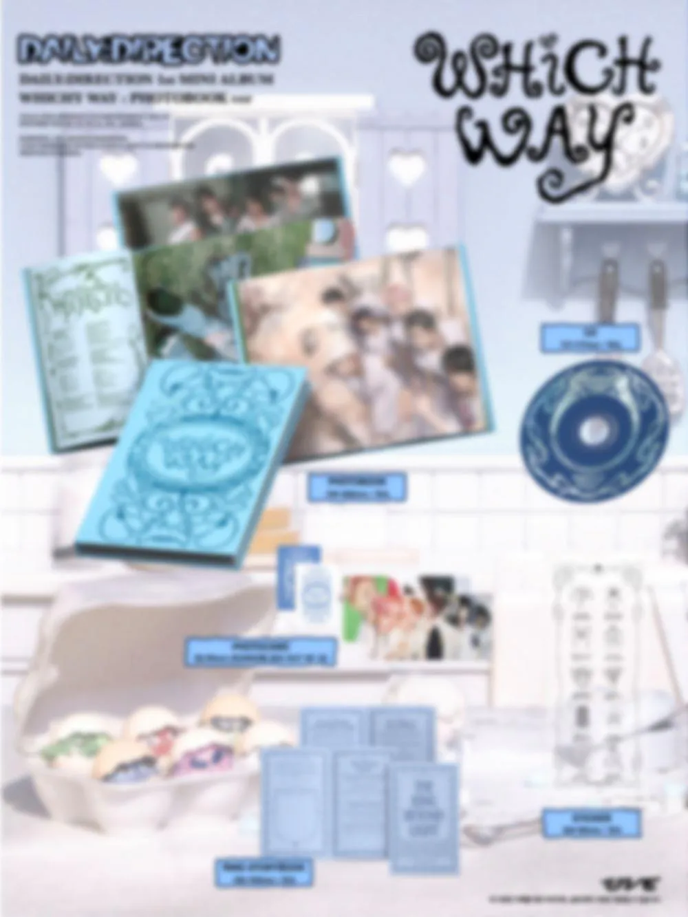 [특전증정/랜덤] DAILY:DIRECTION (데일리디렉션) - 1st MINI ALBUM [WHICH WAY] (Pop-up ver / Photobook ver) 상세 이미지 3