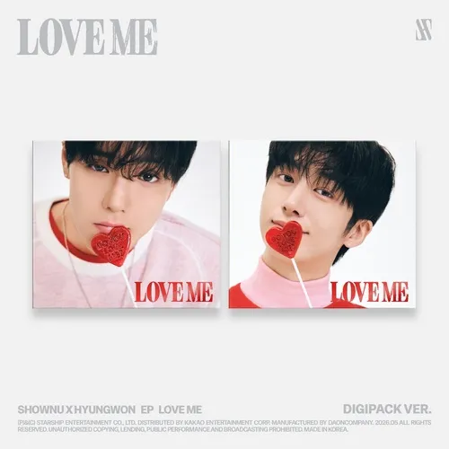 [랜덤] 셔누X형원 (몬스타엑스) - SHOWNU X HYUNGWON EP [LOVE ME] (DIGIPACK VER.) (SHOWNU VER. / HYUNGWON VER.)
