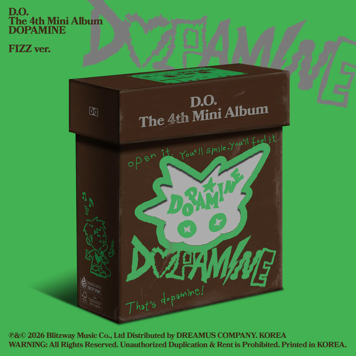 도경수(D.O) - DOPAMINE – The 4th Mini Album (WAH CLICKER KEYCHAIN ver.) 상세 이미지 3