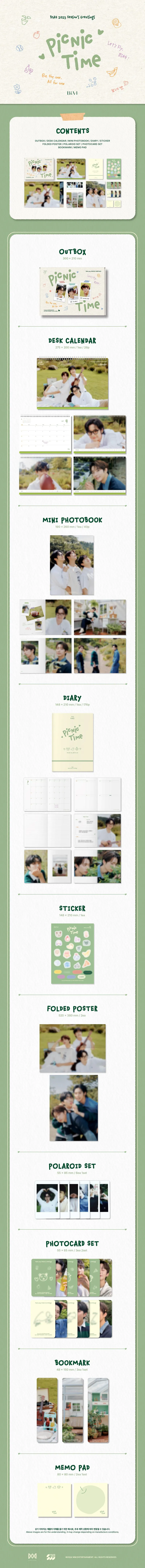B1A4 (비원에이포) - B1A4 2025 SEASON’S GREETINGS  [Picnic Time] 2